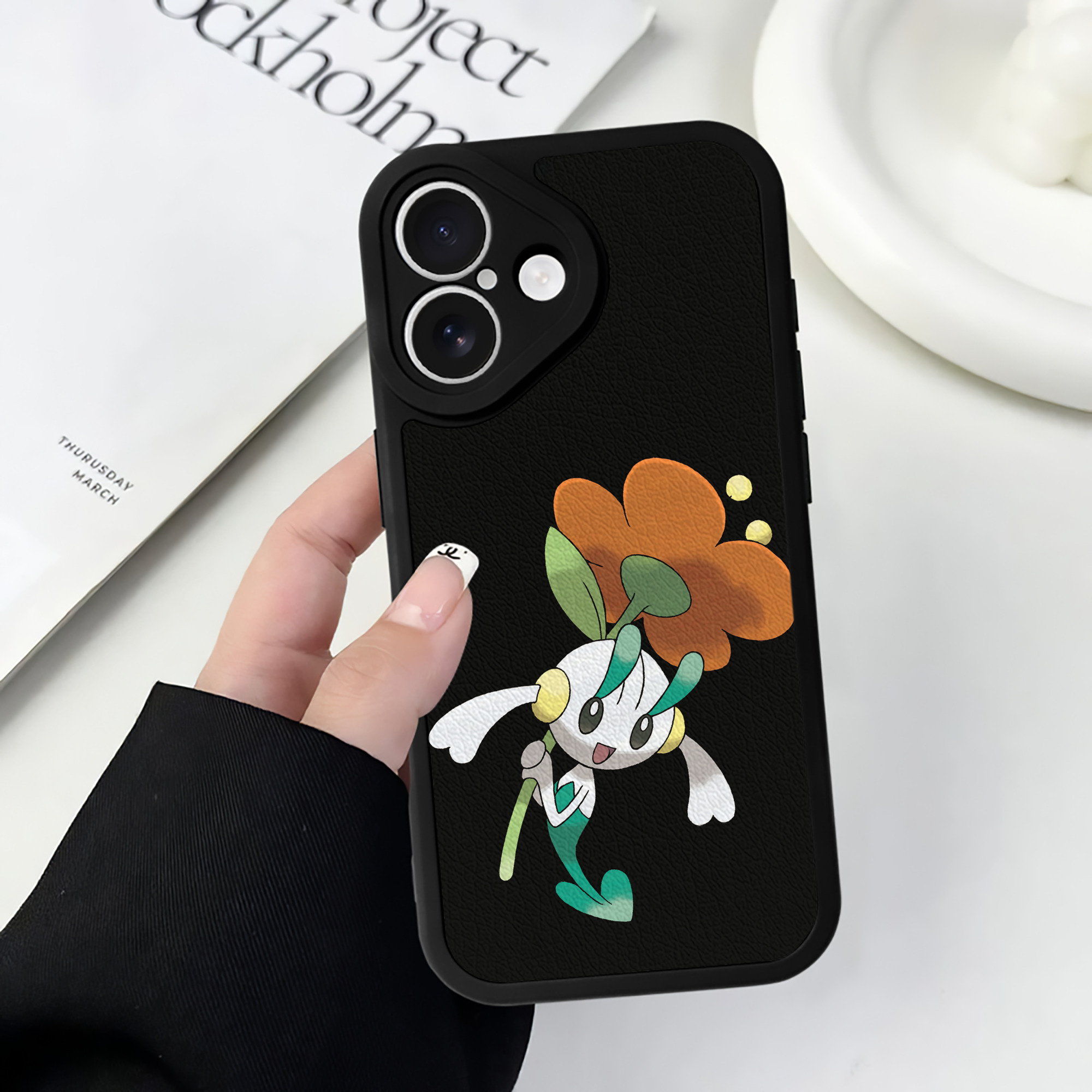 （画像用） ポケットモンスター Pokémon 【iPhone 16シリーズ対応】シリコンスマホケース（レザー調） 材質：シリコン